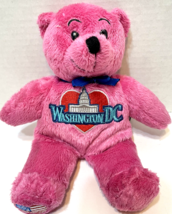 The RGU Group Symbolz Washington DC Plush Beanie Stuffed Pink Bear Souve... - £7.67 GBP