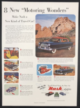 1953 Nash Motors Airflytes Black Ambassador Travel Car Print Ad 13.5&quot; x 10&quot; - £10.92 GBP