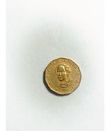 2000 Dominican Republic  1 PESO Coin with 11-Sided Shape &amp; Juan Pablo Du... - $2.95 CAD