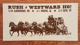 Rush Poster Albuquerque Phoenix Reno Westward Ho! - $4,975.51 MXN