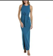 Kay Unger Dress Gown Meagan Teal Womens Sz 10 NEW - £70.39 GBP