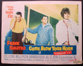 FRANK SINATRA,JILL ST JOHN (COME BLOW YOUR HORN) ORIG,1963 MOVIE CARD - $1,914.27 MXN