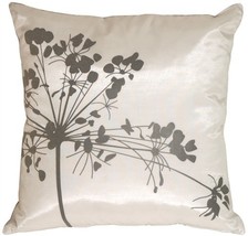 PILLOW DÉCOR White with Gray Spring Flower Throw Pillow - $24.95