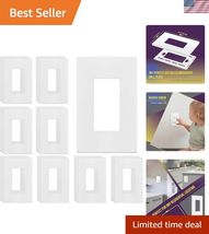 Screwless Decorator Wall Plates Child Safe Outlet Covers, Size 1-Gang 4.... - $119.53