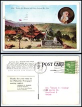 COLORADO Postcard 1948 Lookout Mountain, Buffalo Bill Museum &amp; Grave J10 - £2.32 GBP