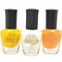 BUY 2 GET 1 FREE (Add 3 To Cart) L.A Girls Disco Brites Black Light Nail Polish - £2.35 GBP+