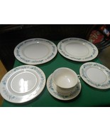  Beautiful THEODORE HAVILAND &quot;Clinton&quot; 6 pieces of Dinnerware-Plates etc. - £23.41 GBP