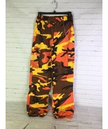 Shein Camo Print Camouflage Cargo Pants With Chain Emo Punk Goth Womens ... - £13.80 GBP