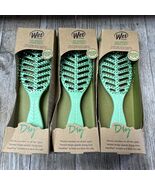 3 pk Wet Brush Go Green Speed Dry Heat Flex Vented Hair Brush - Green NE... - €21,40 EUR