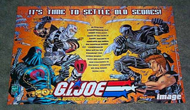 Hasbro GI Joe comic promo poster:Snake-Eyes,Cobra Commander,Stormshadow,Zeck art - £28.11 GBP