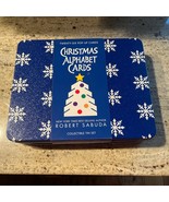 ROBERT SABUDA 2005 Christmas Alphabet Cards 26 Pop-up Cards Tin Box Seal... - €25,50 EUR