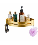 Brushed Gold Bathroom Corner Shelf Wall Mount - €52,08 EUR