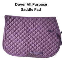 Dover All Purpose Purple English Saddle Pad Horse Size USED image 2