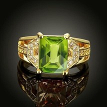 14.25 Ratti 13.00 Carat Natural Peridot Gemstone Gold Ring For Men And W... - $782.50 MXN