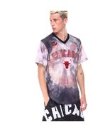 New Mitchell &amp; Ness Chicago Bulls Tie-Dye Mesh Jersey Tee $100 Size Larg... - $72.62 CAD