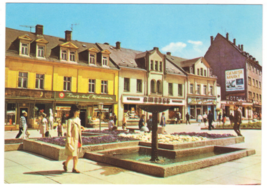 Vtg Postcard-Germany-Am Altmarkt-Aue/Erzg-Street View-4x6 Chrome-GER1 - $5.90