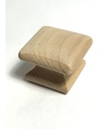 Qty x 4 Natural 1-1/2 in. Wood Square Cabinet/Drawer Knob by Allison - €7,42 EUR