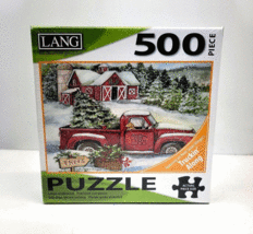 Lang Puzzle Santa&#39;s Truck Christmas Tree Susan Winget 500 Pieces 24&quot;X18&quot; SEALED  - £11.96 GBP