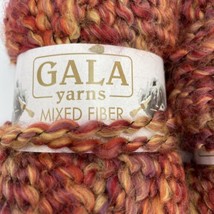 Gala Yarns Mixed Fiber Lot of 2 Skeins 50 gr-1.76 oz Soft Ombre Multicolor - £5.44 GBP