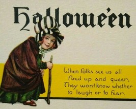 Halloween Postcard Nash Series H 425 When Folks See Us All Fixed Up  - £148.81 GBP