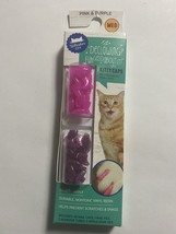 Whisker City Kitty Caps 40ct MED Pink &amp; Purple Sparkle For Cats 9-13lbs - $7.81