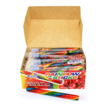Atkinsons, Rainbow Sticks Box Wild Cherries, Count 36 - Sugar Candy - £16.97 GBP