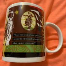 Vintage Starbucks Coffee Cup Sumatra Mug Tiger 1998 Collectors Low $ &amp; Free Tazo - £22.70 GBP