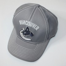 Reebok Center Ice Vancouver Canucks NHL Hockey Gray Baseball Hat Youth One size - $7.99