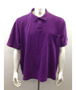  Britches Men&#39;s 2 Times Extra Large Purple Short Sleeve Polo Shirt - $7.92