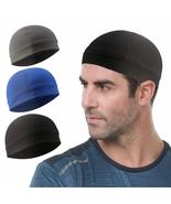 3 Pack Cooling Skull Cap Helmet Liner Sweat Wicking Cycling Running Hat ... - £15.04 GBP