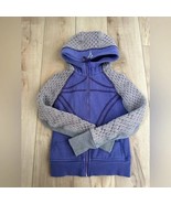 Ivivva Girls Scuba Hoodie Sweater Zip Jacket Purple Size 10 - $316.20 MXN