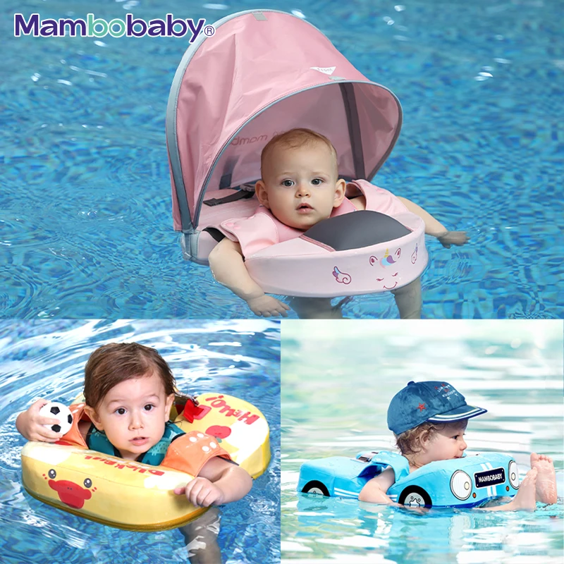 Mambobaby VIP Dropshipping Non-Inflatable Baby  Floats with Canopy  Underarm - £37.25 GBP+