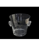 Ambrosia HandBlown Luxurious Glass Ice Bucket w/Side Handles Made in USA - £46.42 GBP