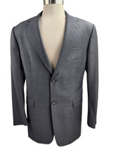 Ing Loro Piana &amp; Co. Blue Pinstripe Gray 100% Wool 42R Men&#39;s Large Suit Coat - £20.48 GBP