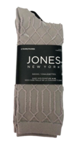 Jones New York Gray Patterned Ladies Dress Socks 2 Pair Size 9-11 Rayon ... - £17.88 GBP