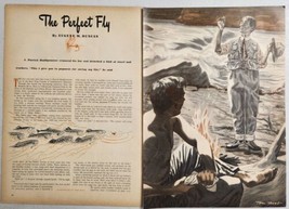 1949 Magazine Picture The Perfect Fly for Fly Fishing Illustrated by Tom Rost  - £13.87 GBP