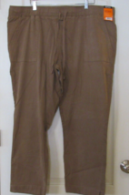 Buffalo David Bitton Brown Soft Tencel Pull-On Pants Women&#39;s Sz XXL NWT - $20.47