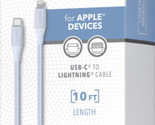 Insignia - 10&#39; Lightning to USB-C Charge-and-Sync MFi-Certified Cable - ... - $9.74
