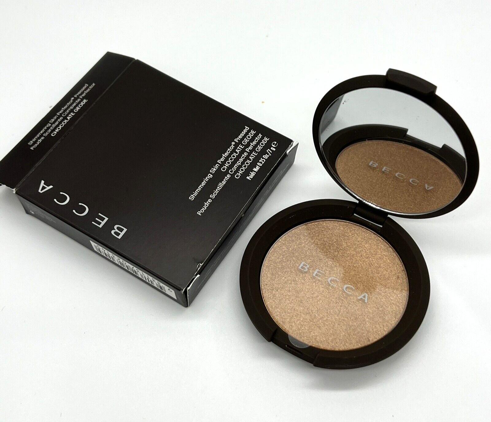 BECCA Shimmering Skin Perfector CHOCOLATE GEODE Highlighter Bronzer Powder BNIB - $28.22