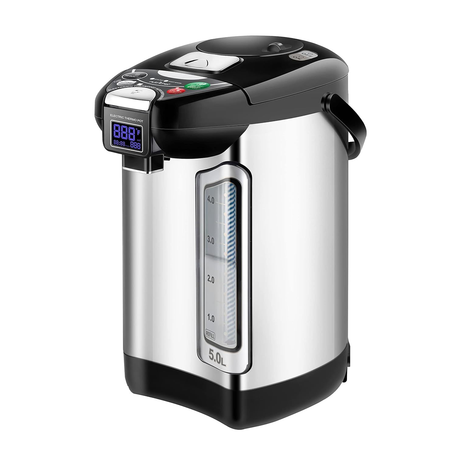 Digital Water Boiler And Warmer - 5L/5.28 Qt Stainless Electric Hot Water Dispen