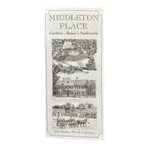 Vintage Charleston South Carolina Middleton Place Travel Brochure Pamphlet - £4.70 GBP