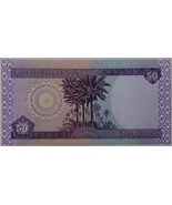 Central Bank of Iraq 50 Dinars World Paper Money - $94.08 MXN
