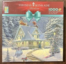 Thomas Kinkade - Midnight Delivery - 1000 Pc Puzzle Christmas Santa - Complete! - $12.66