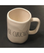 $15 Rae Dunn Artisan Magenta White Be Curious Stoneware Coffee Tea Mug New - $9.49