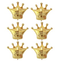 6 Pcs Jumbo 39.4 Inch Gold Crown Foil Balloons Christmas Balloons Decorations (G - £17.45 GBP