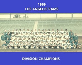 1969 LOS ANGELES RAMS 8X10 TEAM PHOTO FOOTBALL PICTURE LA DIVISION CHAMP... - $4.94