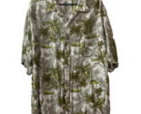 Puritan Mens 2xl Tropical Hawaiian Coconut Palm Tree Short Sleeved Dress... - $13.84