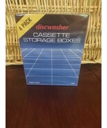 Discwasher Cassette Storage Boxes 1ea 4 Pack-Brand New-SHIPS N 24 HRS - $13.74