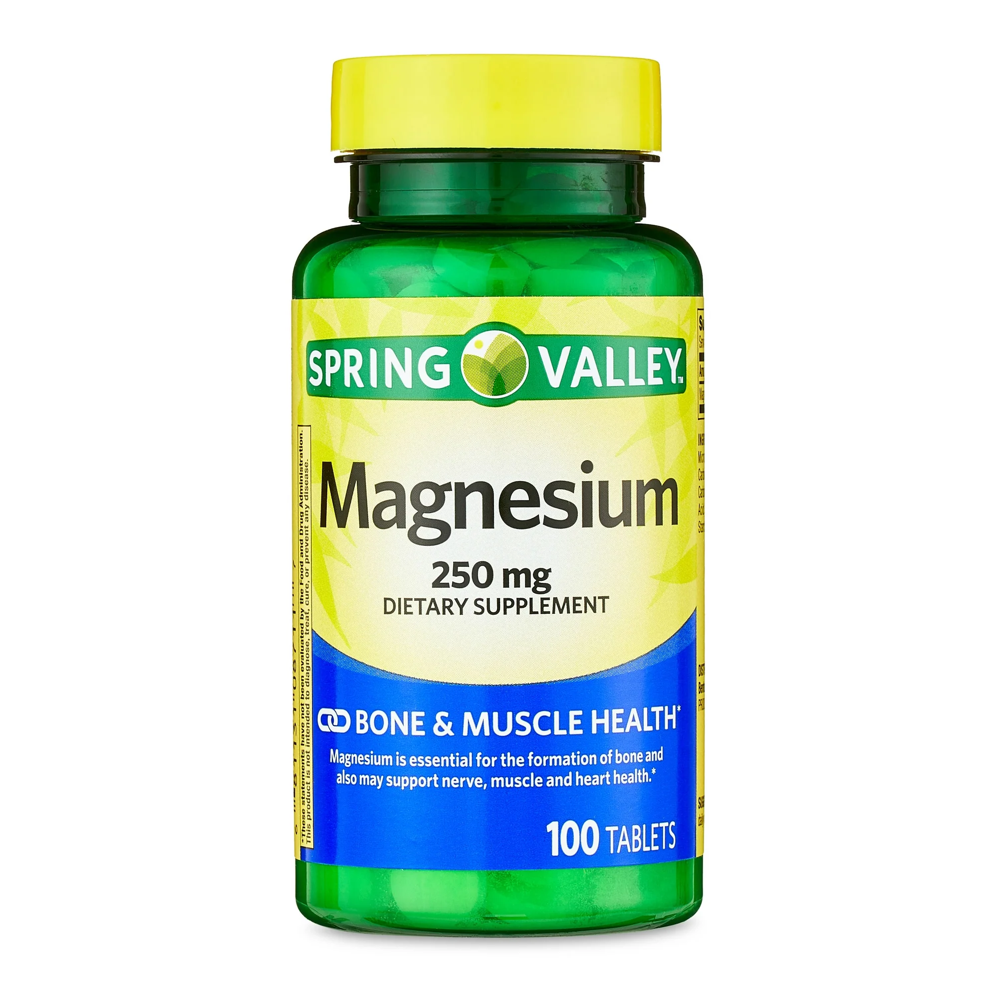 Spring Valley Magnesium Bone &amp; Muscle Health Tablets | 250 mg | 100 Count - $27.22 CAD