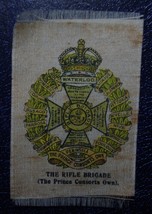 VINTAGE CIGARETTE CARDS SILK THE RIFLE BRIGADE THE PRINCE CONSORTS OWN - $2.34 CAD